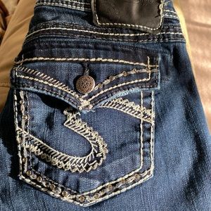 Womens silver jeans